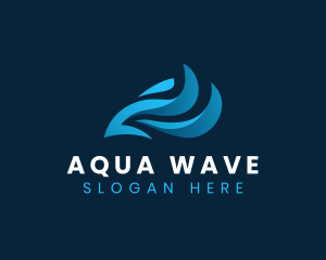 Water Splash Wave logo design