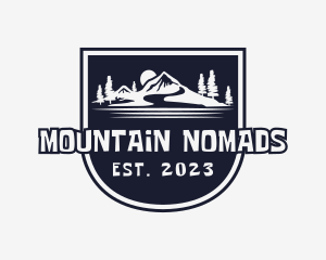 Mountain Nature Camping logo design