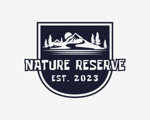 Mountain Nature Camping logo design