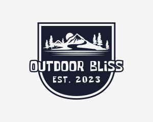 Mountain Nature Camping logo design