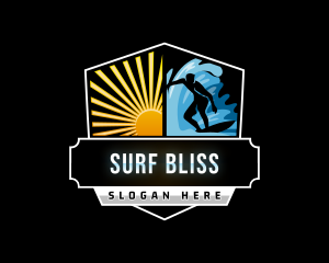 Shield Surfer Sun logo