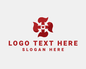 Medical Heart Cardio Cross logo