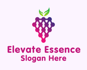 Grape Fruit Produce Logo