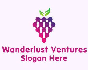 Grape Fruit Produce Logo