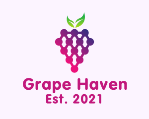 Grape Fruit Produce logo design