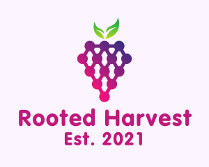 Grape Fruit Produce logo design