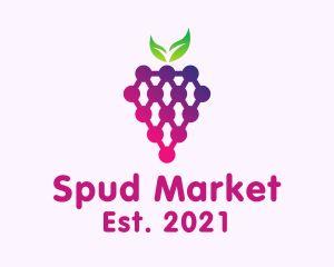 Grape Fruit Produce logo design