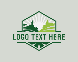 Garden Field Landscaper Logo