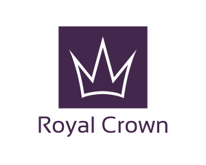 Purple Crown Royalty logo design