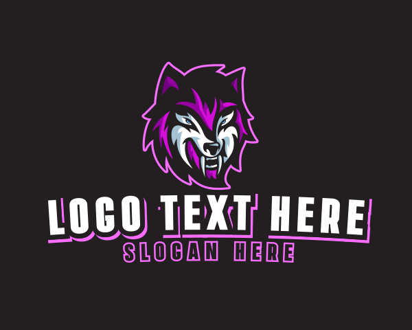 Wolf logo example 4
