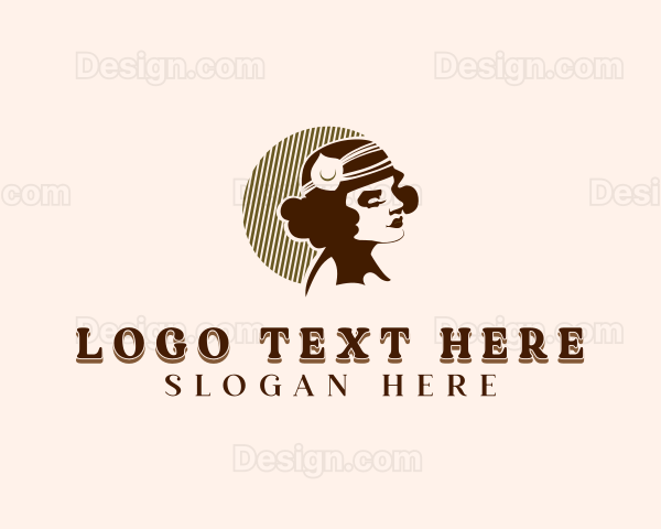 Woman Fashion Milliner Logo