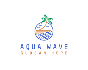 Beach Summer Resort logo design