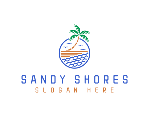 Beach Summer Resort logo design