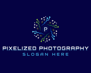 Digital Pixel Circuit logo design