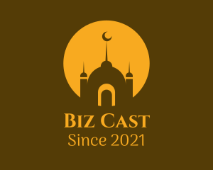 Minimalist Mosque Silhouette logo