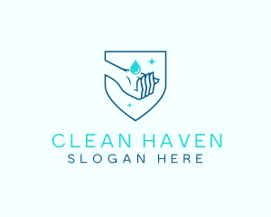 Hand Sanitizer Clean logo design