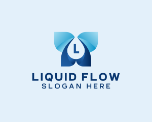 Butterfly Droplet Plumbing logo design