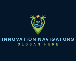 Island Beach Vacation logo design