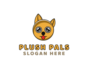 Cute Playful Puppy logo design