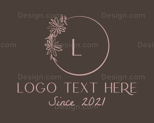 Floral Ring Decoration Logo