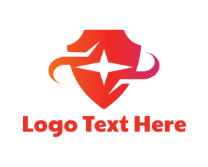 Red Star Shield logo design