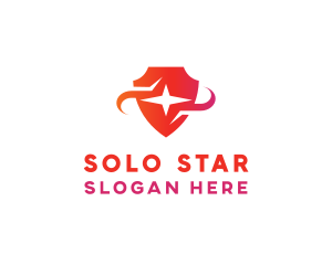 Red Star Shield logo design