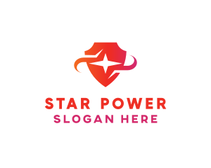 Red Star Shield logo design