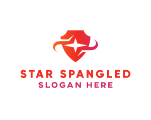 Red Star Shield logo design