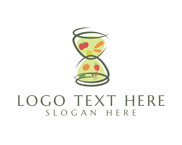 Hourglass logo example 2