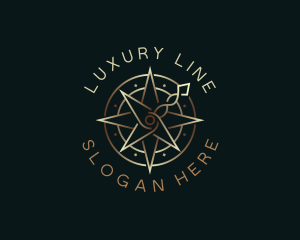 Luxury Compass Traveler Destination logo design