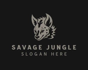 Wild Hyena Animal logo design