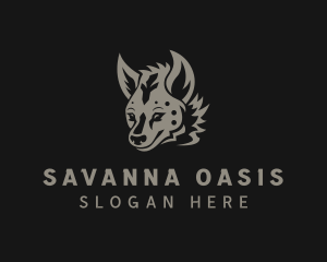 Wild Hyena Animal logo