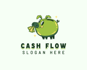 Pig Savings Cash logo design