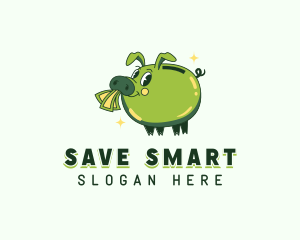 Pig Savings Cash logo design