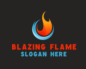 Industrial Flame Ice  logo design