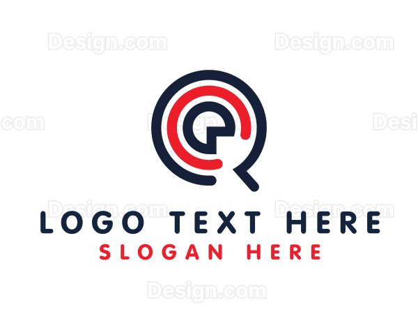 Music App Letter Q Logo
