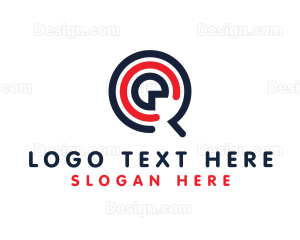 Business Target Letter Q Logo