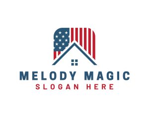 American Flag House Logo