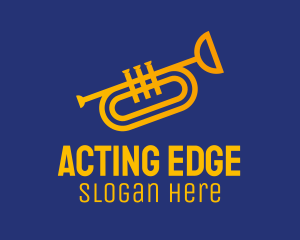 Brass Trumpet Instrument  logo design