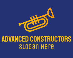 Brass Trumpet Instrument  logo design