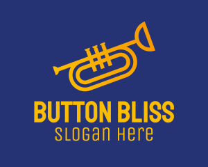 Brass Trumpet Instrument  logo design