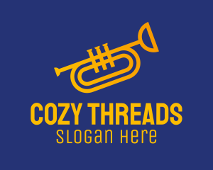 Brass Trumpet Instrument  logo design