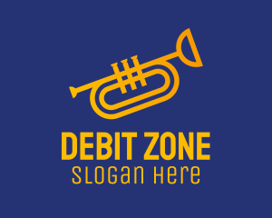 Brass Trumpet Instrument  logo design