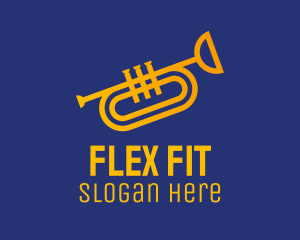 Brass Trumpet Instrument  logo design