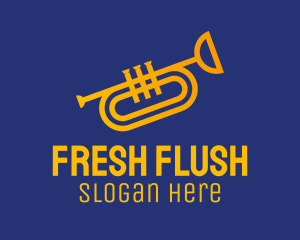 Brass Trumpet Instrument  logo design