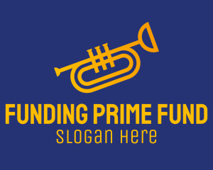 Brass Trumpet Instrument  logo design