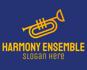 Brass Trumpet Instrument  logo