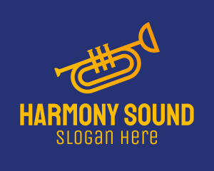 Brass Trumpet Instrument  logo