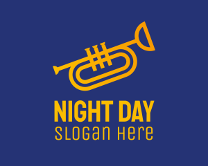 Brass Trumpet Instrument  logo design