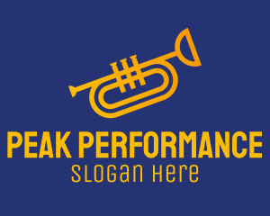 Brass Trumpet Instrument  logo